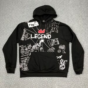 Southpole Hoodie Mens Extra Large Black Legend Hustle Everyday Norm Cozy Pocket